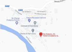 Mappa - Locanda del Daino - Casa di Caccia - Grondona Alessandria